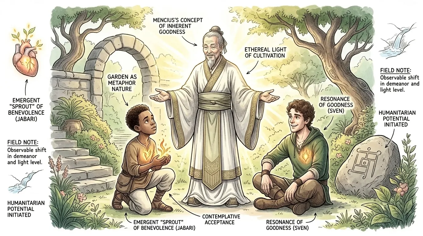 孟子挑战我们反思自己的行为，并努力追求道德卓越。通过拥抱我们内在的善良，积极培养美德，我们可以为一个更加和谐公正的社会做出贡献，不辜负我们所有人内在…