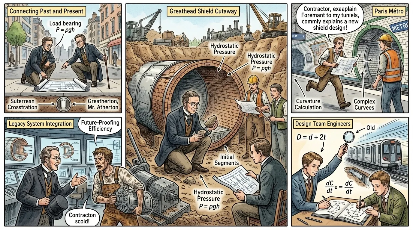 The legacy of Greathead's Metro System shield reverberates globally… The legacy of Greathead's Metro System shield reverberates globally…