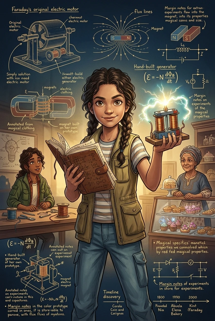 Michael Faraday's Electric Generator — 图书封面 — Wonder Inventions