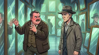 "Another dead end," snarled Inspector Davies, his face tight with frustration. "These mirrors are playing tricks on us, Corbin!" Davies, a burly man with a… "Another dead end," snarled Inspector Davies, his face tight with frustration. "These mirrors are playing tricks on us, Corbin!" Davies, a burly man with a…