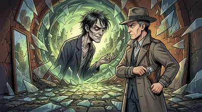 "I'm not leaving without answers," Corbin replied, his voice steady. The figure chuckled, a chilling sound that reverberated through the room. "I'm not leaving without answers," Corbin replied, his voice steady. The figure chuckled, a chilling sound that reverberated through the room.