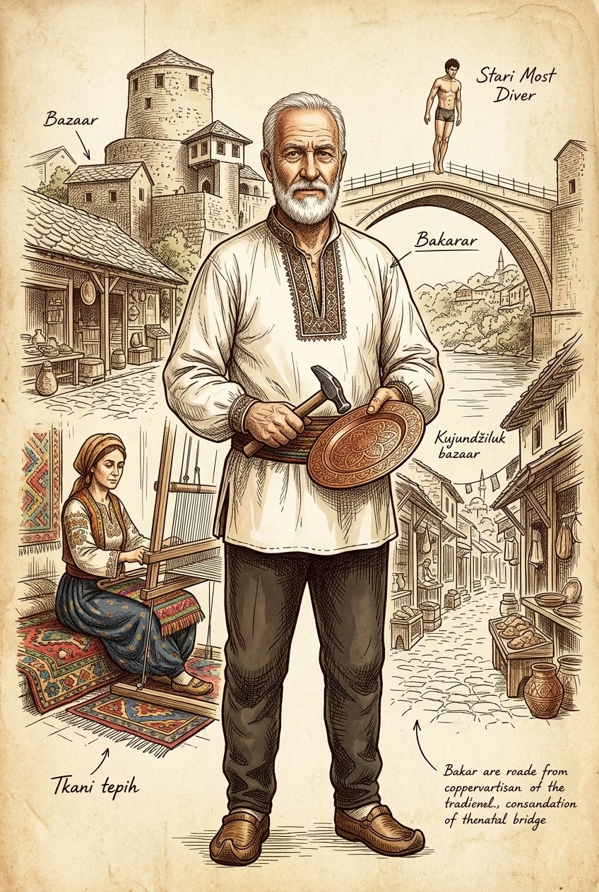 Mostar, Bosnia and Herzegovina — 图书封面 — Wonder Travel