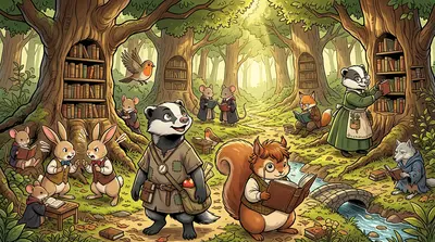 The Whispering Woods were alive with the rustle of turning pages. Squirrels in tiny spectacles perched on branches, noses buried in volumes of philosophy. The Whispering Woods were alive with the rustle of turning pages. Squirrels in tiny spectacles perched on branches, noses buried in volumes of philosophy.