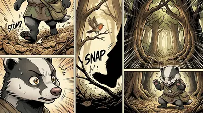 The forest floor crunched beneath his paws as he ventured deeper, the familiar scents of home fading with each step. A twig snapped nearby, and Barnaby froze… The forest floor crunched beneath his paws as he ventured deeper, the familiar scents of home fading with each step. A twig snapped nearby, and Barnaby froze…