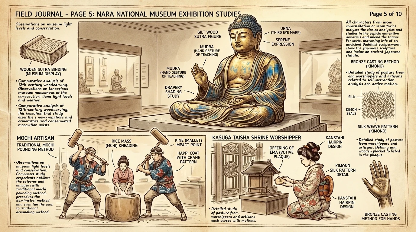 奈良国立博物馆展示了大量日本佛教艺术品,深入介绍了该地区丰富的宗教历史。博物馆的建筑与周围景观无缝融合,营造出宁静的艺术欣赏环境。 奈良国立博物馆展示了大量日本佛教艺术品,深入介绍了该地区丰富的宗教历史。博物馆的建筑与周围景观无缝融合,营造出宁静的艺术欣赏环境。