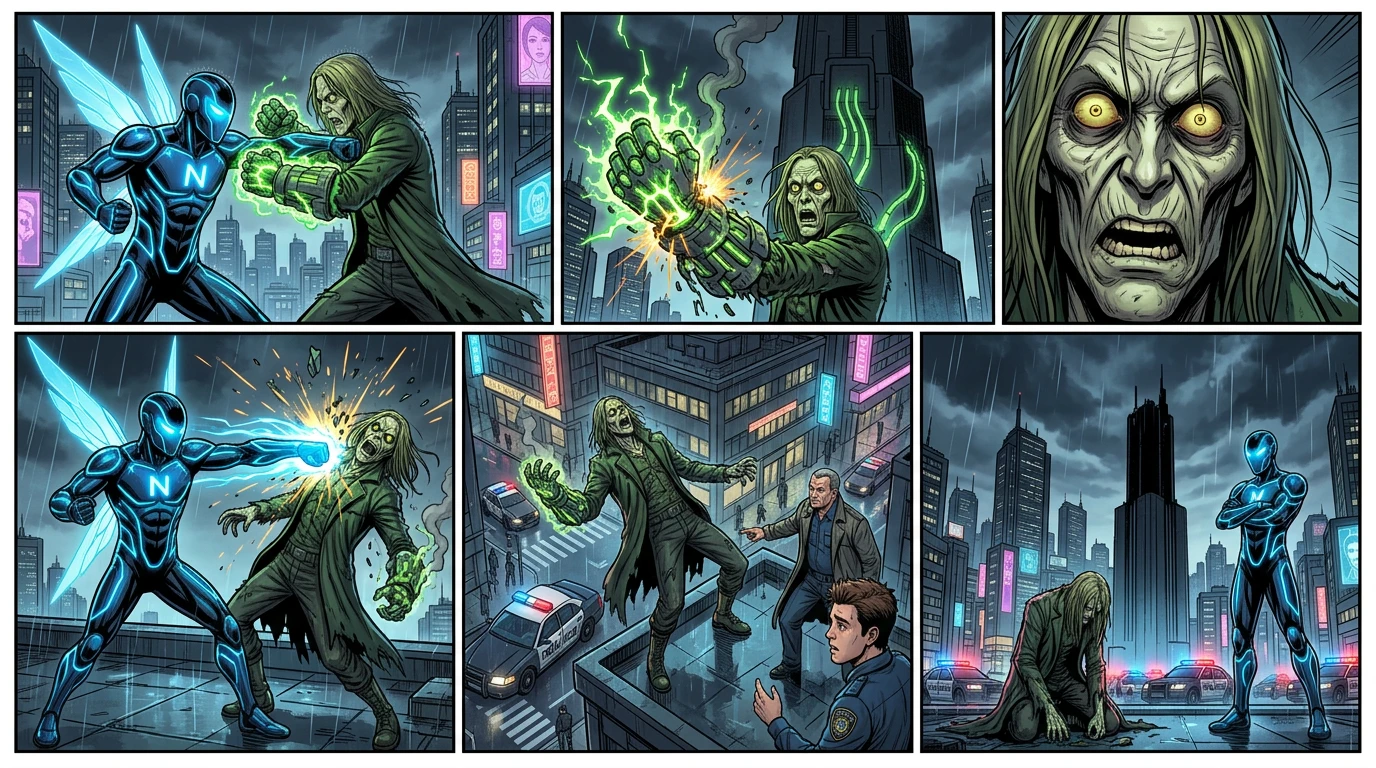 掠夺者踉跄着,他的臂铠火花四溅,冒着烟。他尖叫道:“不!不可能!我明明就差一点了!”但伤害已经造成,他与核心的连接被切断了。 掠夺者踉跄着,他的臂铠火花四溅,冒着烟。他尖叫道:“不!不可能!我明明就差一点了!”但伤害已经造成,他与核心的连接被切断了。