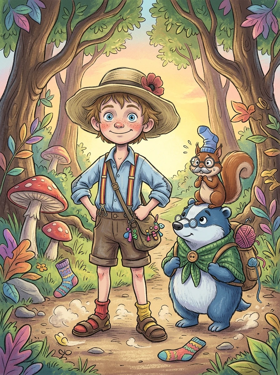 永远不要相信穿着袜子的松鼠 — 图书封面 — Wonder Books
