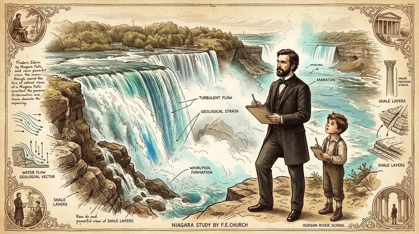 Niagara by Frederic Edwin Church (USA — 1857) — book cover — Wonder Arts Niagara by Frederic Edwin Church (USA — 1857) — book cover — Wonder Arts