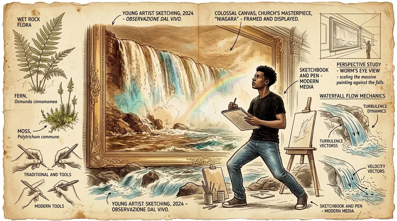 Years pass, and 'Niagara' remains an iconic image of the American landscape. Its power to inspire awe and wonder endures. Years pass, and 'Niagara' remains an iconic image of the American landscape. Its power to inspire awe and wonder endures.