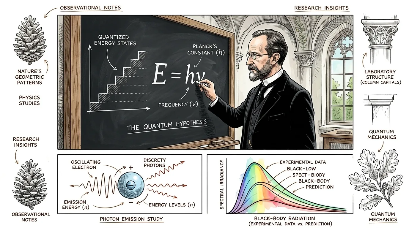 The seeds of a solution were sown over a decade earlier, not in atomic physics, but in the study of blackbody radiation. The seeds of a solution were sown over a decade earlier, not in atomic physics, but in the study of blackbody radiation.