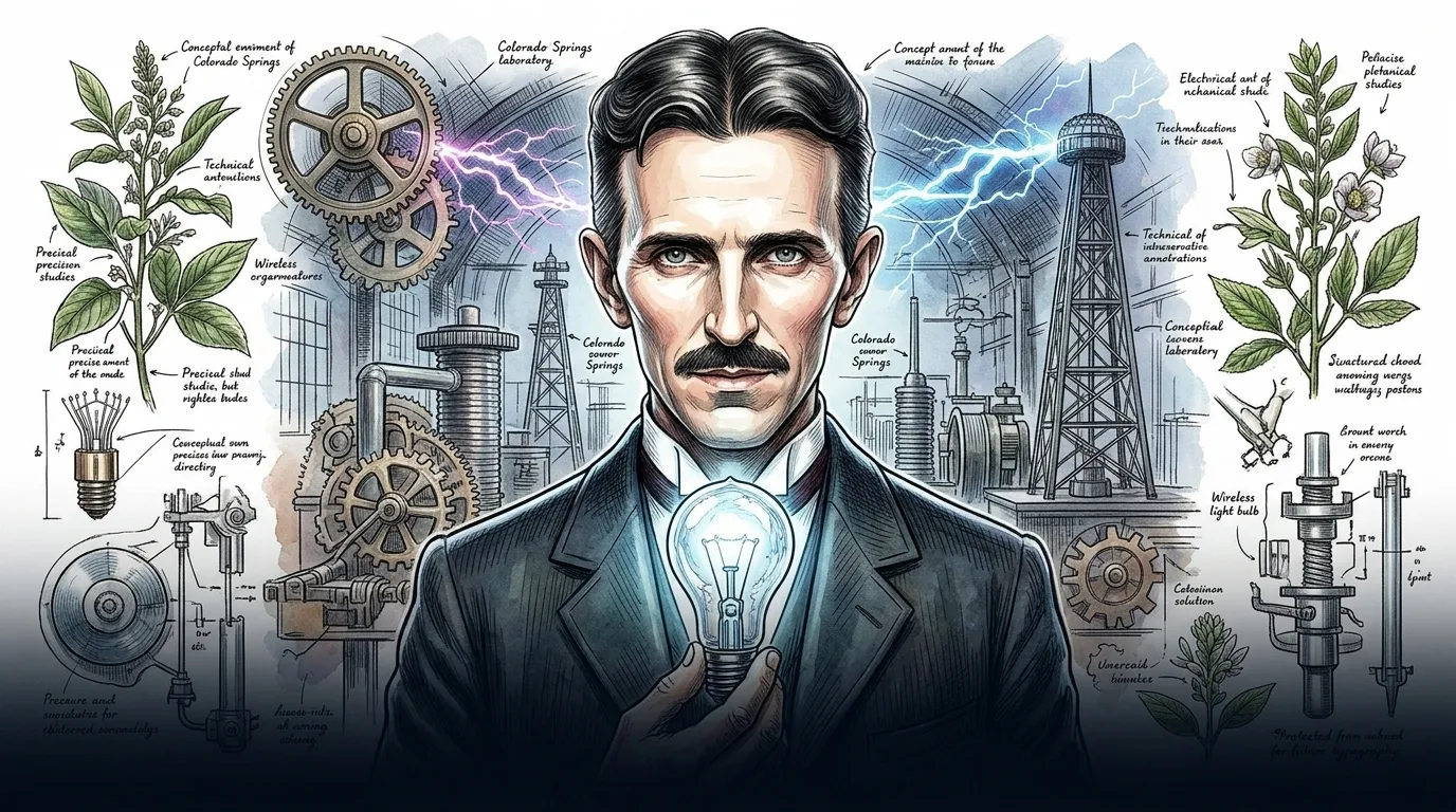 Nikola Tesla — 图书封面 — Wonder People
