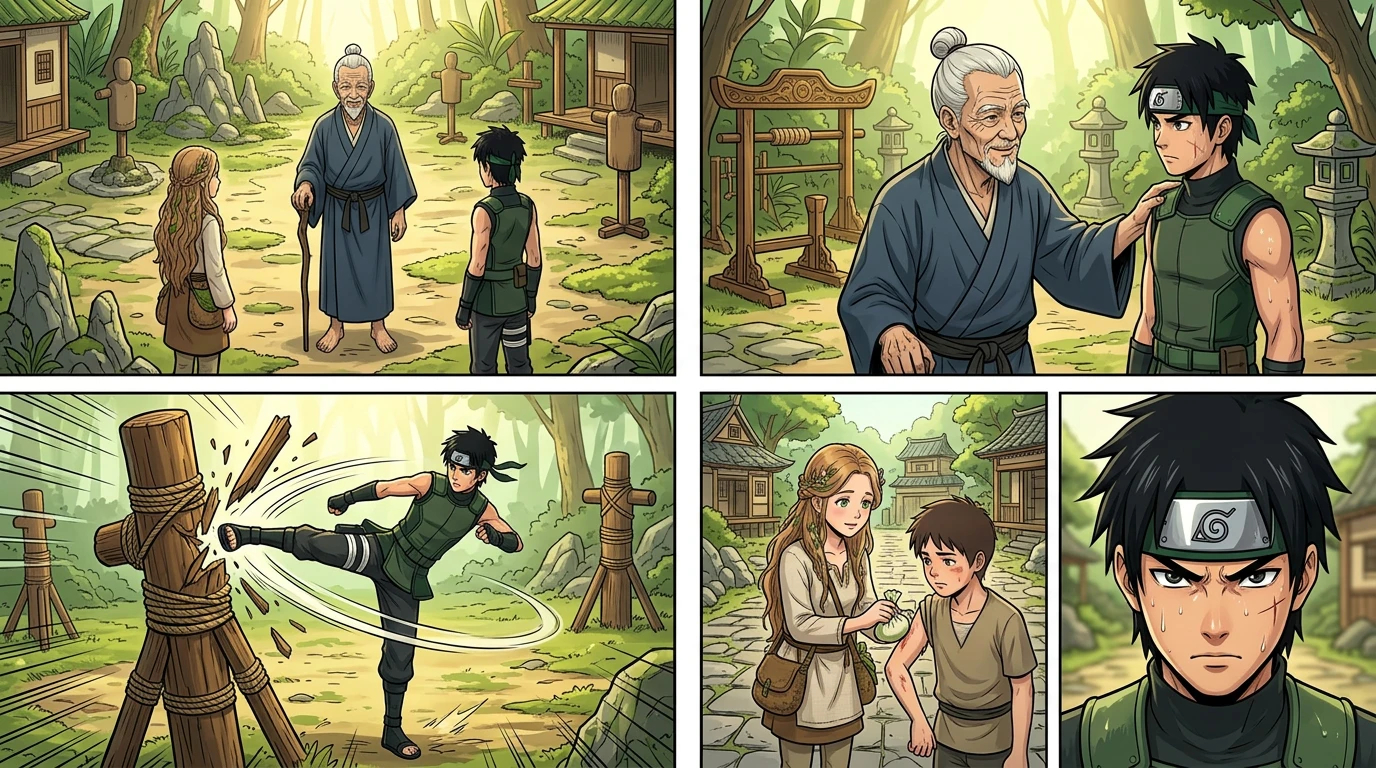伊藤大师,他睿智的老导师,带着了然的微笑走上前来。“凯,你的奉献精神令人钦佩,但真正的力量不仅在于技能,还在于你的羁绊。”他声音轻柔但坚定地说。 伊藤大师,他睿智的老导师,带着了然的微笑走上前来。“凯,你的奉献精神令人钦佩,但真正的力量不仅在于技能,还在于你的羁绊。”他声音轻柔但坚定地说。