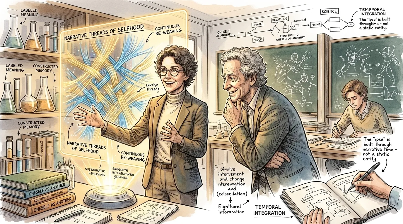 Dr. Evelyn Reed stands before a holographic display, introducing the profound impact of a pivotal thinker. "Paul Ricoeur, a French philosopher, offered us a… Dr. Evelyn Reed stands before a holographic display, introducing the profound impact of a pivotal thinker. "Paul Ricoeur, a French philosopher, offered us a…