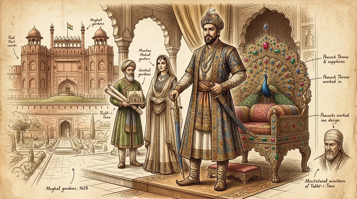 Peacock Throne by Shah Jahan (Delhi, India — 1628) — 图书封面 — Wonder Arts