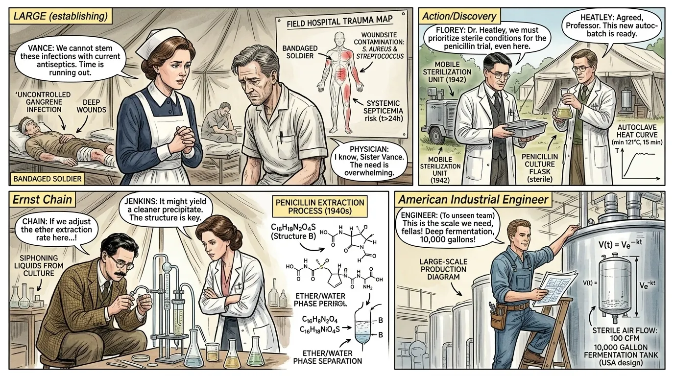 Penicillin Production — page 3 illustration — Wonder Inventions Penicillin Production — page 3 illustration — Wonder Inventions