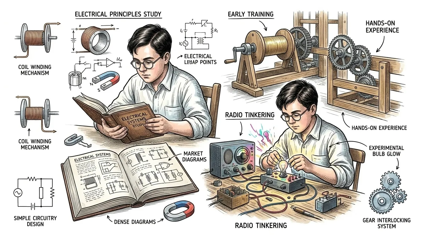 珀西·斯宾塞在缅因州豪兰年幼丧亲,他的正规教育很早就结束了,甚至从未上过高中。然而,他天生对复杂的电气系统有着非凡的直觉理解力,并通过不懈的自学以及… 珀西·斯宾塞在缅因州豪兰年幼丧亲,他的正规教育很早就结束了,甚至从未上过高中。然而,他天生对复杂的电气系统有着非凡的直觉理解力,并通过不懈的自学以及…