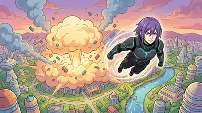 A deafening explosion ripped through the night, shaking the very foundations of Neo-Kyoto. The old power plant, now the Crimson Dragons' base, erupted in a…