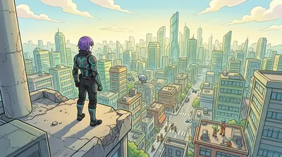 Dawn broke over Neo-Kyoto, casting a pale light on the scarred cityscape. The emergency sirens had fallen silent, replaced by the distant hum of repair drones.