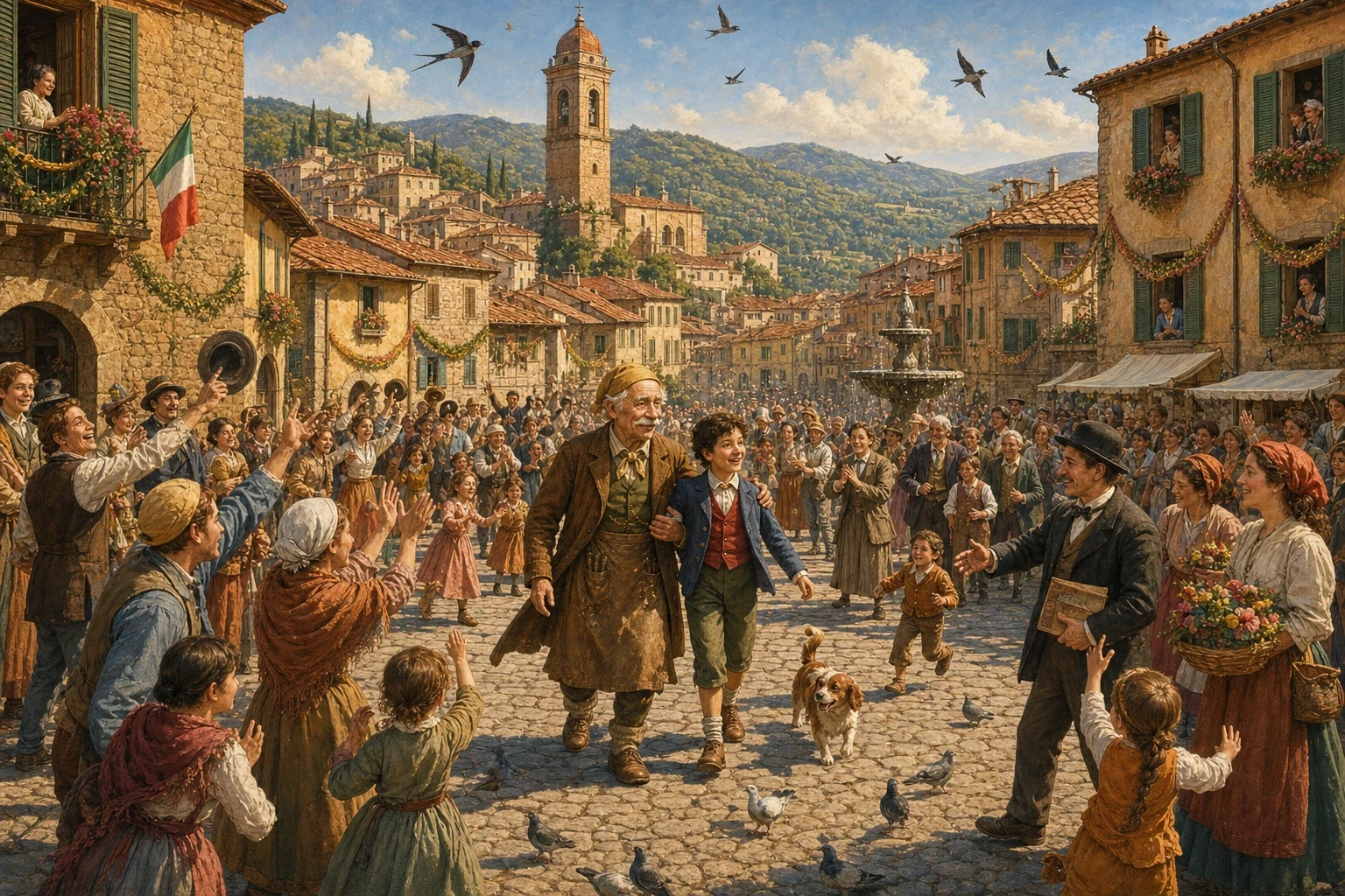 And so the lonely old woodcarver who had once carried a log through the streets dreaming of a little boy now walked those same streets with a real son at his…