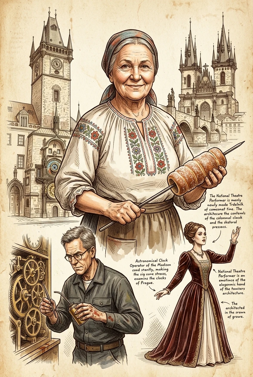 Prague, Czechia — 图书封面 — Wonder Travel