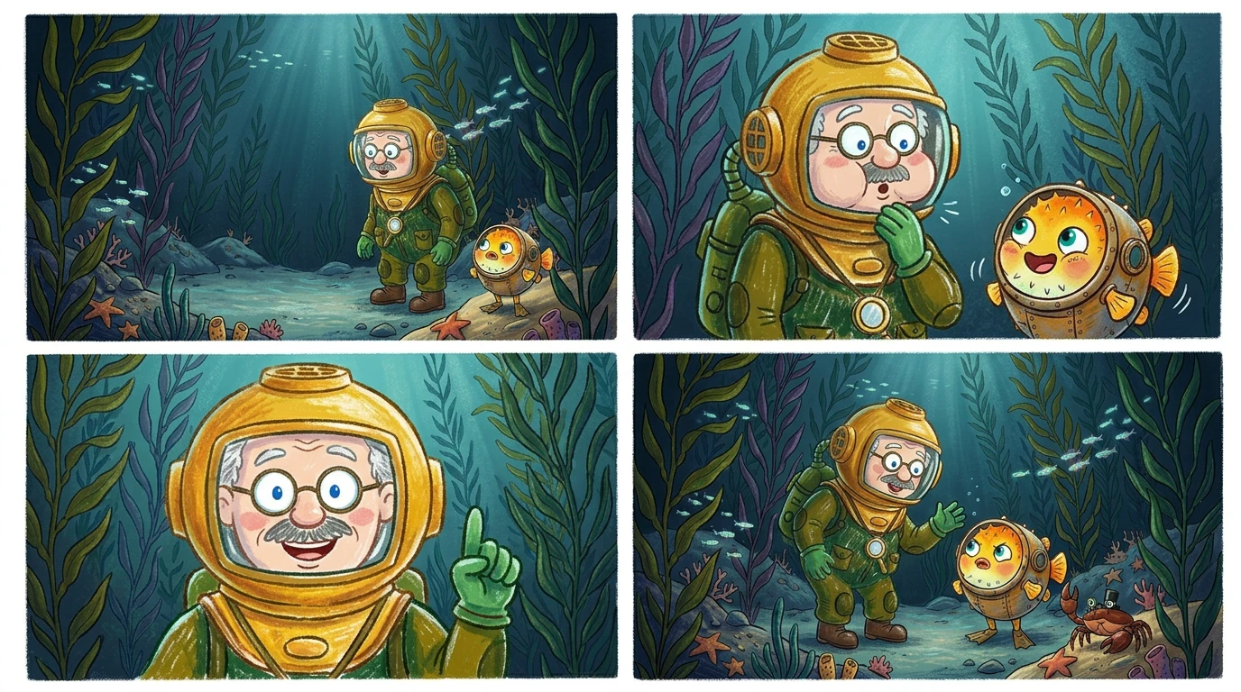 班布尔教授的无底饼干桶 — page 3 illustration — Wonder Books 班布尔教授的无底饼干桶 — page 3 illustration — Wonder Books