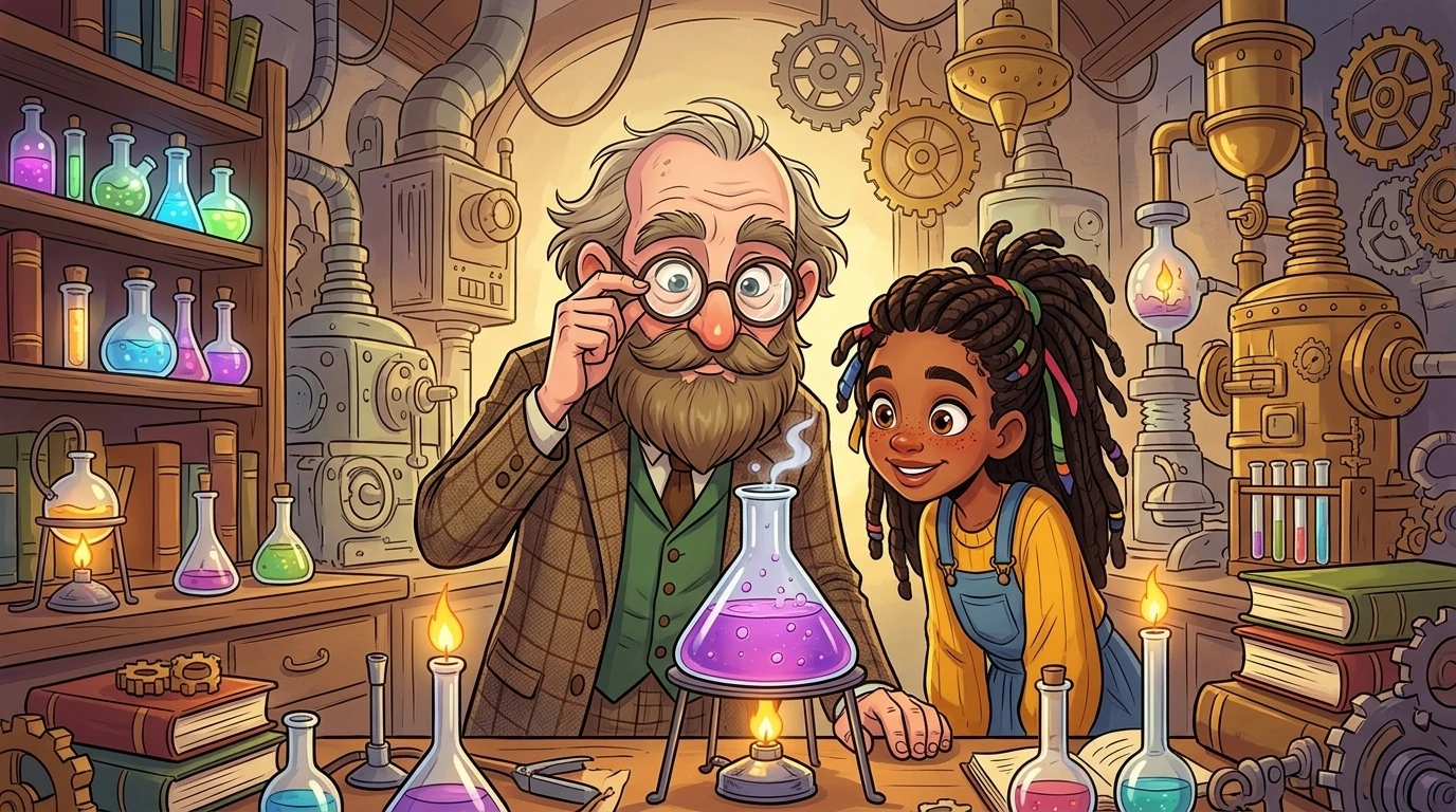 Professor Wobblebottom's Invention — book cover — Wonder Books