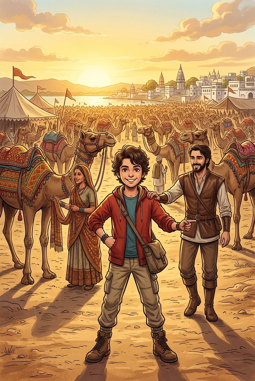 Pushkar Camel Fair, India — 图书封面 — Wonder Travel