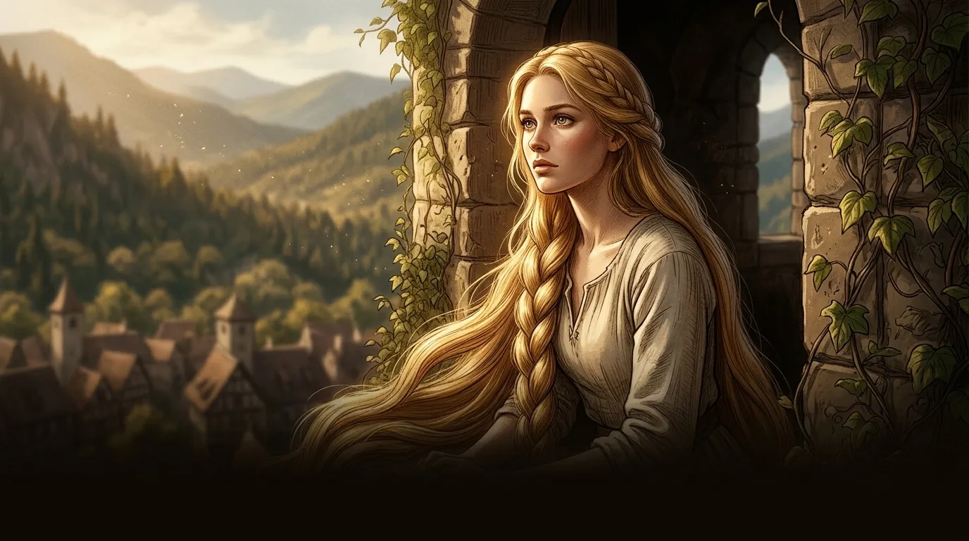 Rapunzel — 图书封面 — Wonder Tales