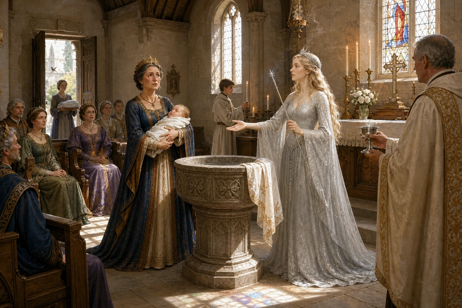 Not long after, the same queen had a second daughter, and this child was so plain and awkwardly made that the whole court fell silent when they saw her, just as… Not long after, the same queen had a second daughter, and this child was so plain and awkwardly made that the whole court fell silent when they saw her, just as…