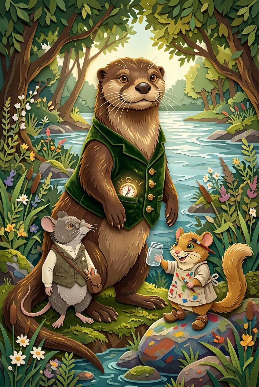 河獭的善意涟漪 — 图书封面 — Wonder Books