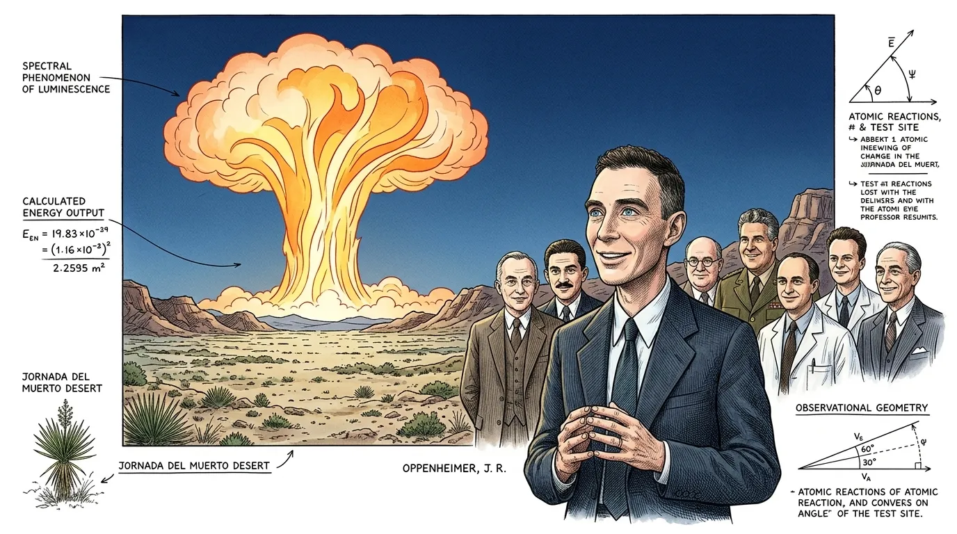 Robert Oppenheimer — page 1 illustration — Wonder People Robert Oppenheimer — page 1 illustration — Wonder People