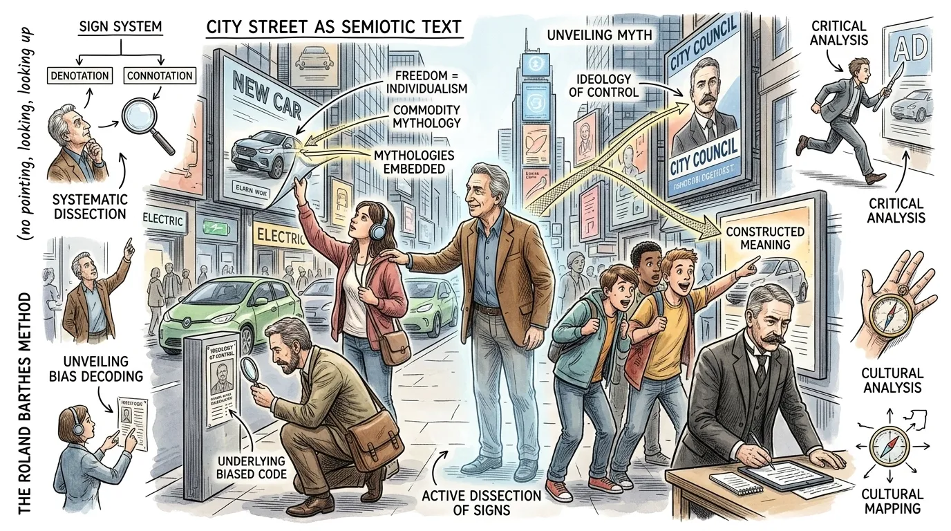 In our hyper-mediated 21st century, Roland Barthes' theories are more pertinent than ever, providing critical tools for understanding and deconstructing the… In our hyper-mediated 21st century, Roland Barthes' theories are more pertinent than ever, providing critical tools for understanding and deconstructing the…