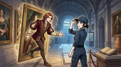 "So, I'm not crazy," Elara muttered to herself, adjusting her security cap. A voice, smooth as velvet, startled her from behind. "Crazy? "So, I'm not crazy," Elara muttered to herself, adjusting her security cap. A voice, smooth as velvet, startled her from behind. "Crazy?