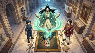 Moreau roared, his image flickering in the portrait. "Insolence! You cannot defile history!" Kai seized the moment, channeling his serene energy. Moreau roared, his image flickering in the portrait. "Insolence! You cannot defile history!" Kai seized the moment, channeling his serene energy.