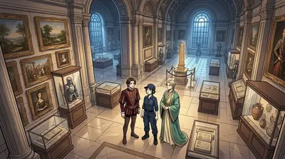 Silence descended upon the museum once more. The animated paintings slowly returned to stillness. The night was quiet again, though forever changed. Silence descended upon the museum once more. The animated paintings slowly returned to stillness. The night was quiet again, though forever changed.