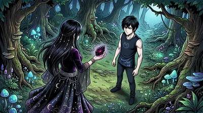 며칠 후, 카이는 카니발 바깥의 숨겨진 숲에서 안야를 발견했습니다. "네가 답을 찾고 있다는 걸 알아." 그녀는 돌아보지 않고 말했습니다.