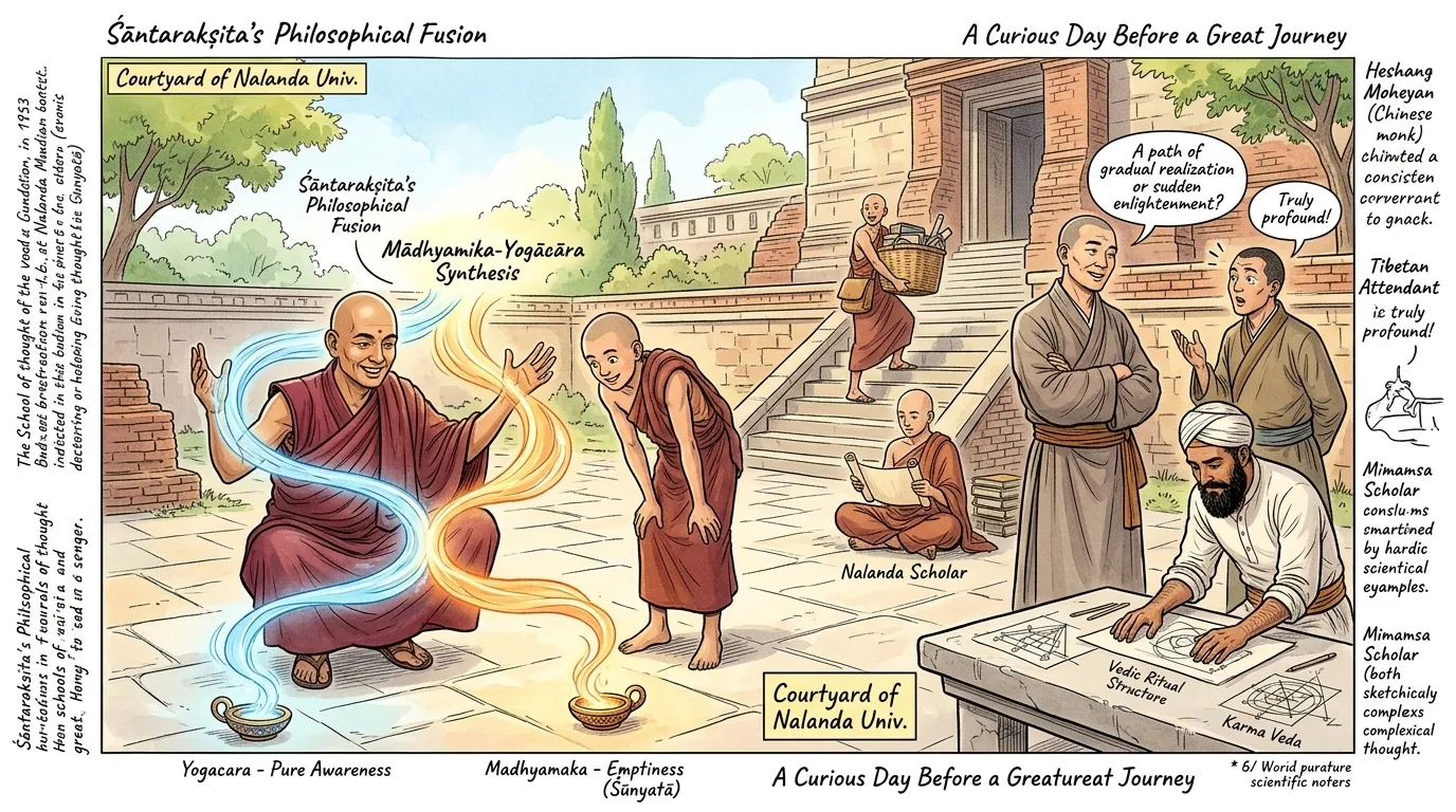 在八世纪,古印度蓬勃发展的知识中心中,出现了一位拥有无与伦比洞察力的哲学家:寂护。作为那烂陀寺备受尊敬的住持,他面临着佛教思想中一个深刻的挑战:如何… 在八世纪,古印度蓬勃发展的知识中心中,出现了一位拥有无与伦比洞察力的哲学家:寂护。作为那烂陀寺备受尊敬的住持,他面临着佛教思想中一个深刻的挑战:如何…