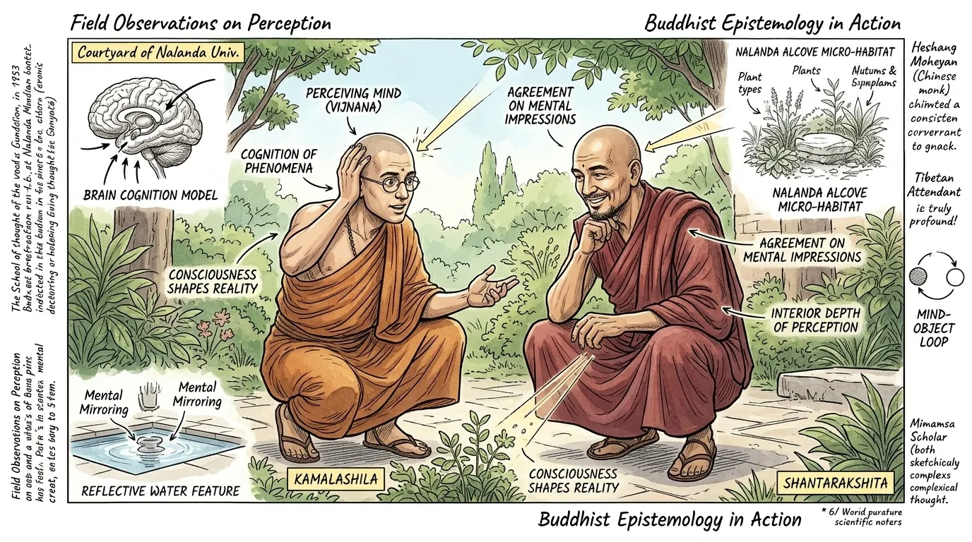 与中观学派相辅相成,瑜伽行派专注于主观经验,主张所有现象最终都是意识的显现。虽然外部客体可能看似独立存在,但瑜伽行派认为它们并非真正独立于感知它们的… 与中观学派相辅相成,瑜伽行派专注于主观经验,主张所有现象最终都是意识的显现。虽然外部客体可能看似独立存在,但瑜伽行派认为它们并非真正独立于感知它们的…