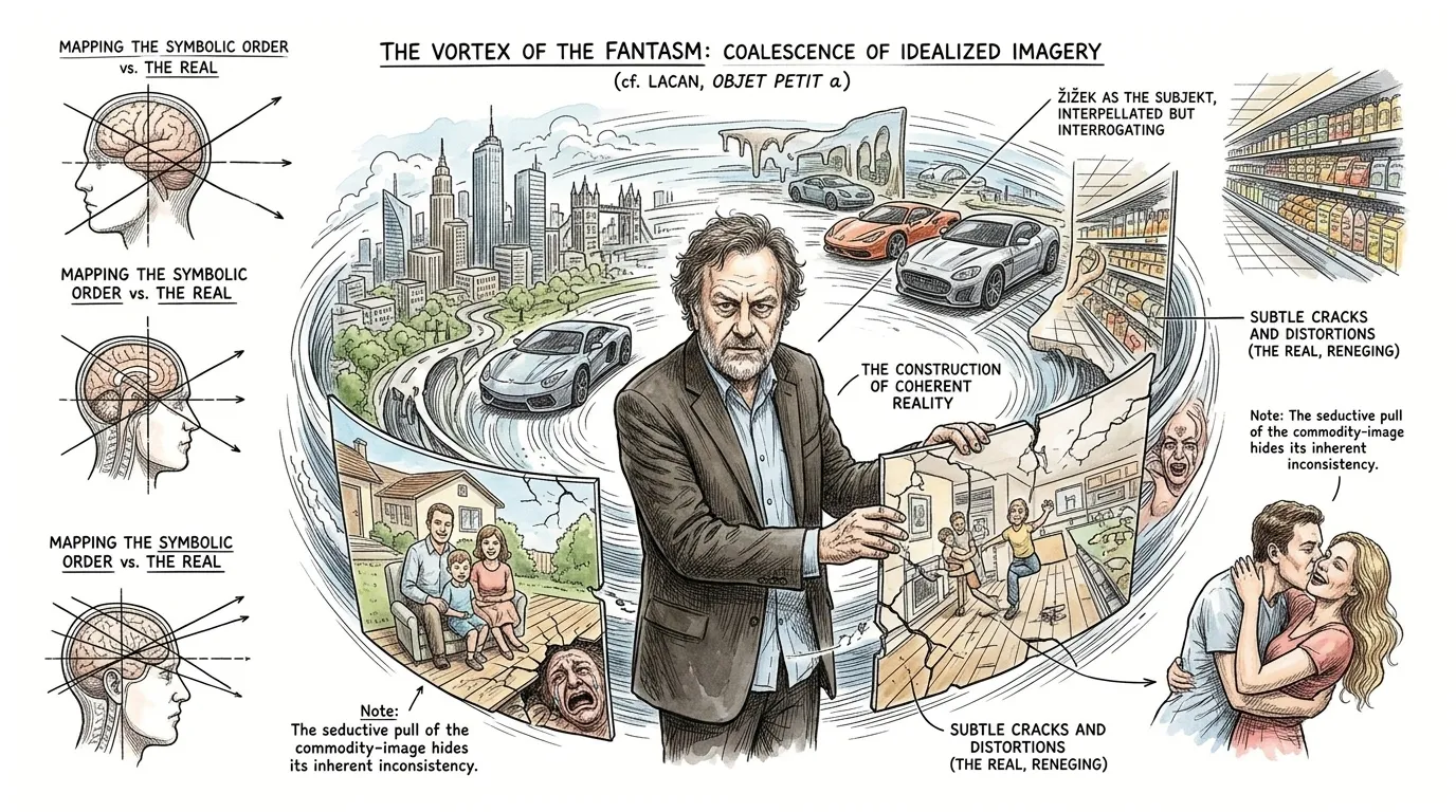 齐泽克分析的核心是“幻想”这个概念,这是一个拉康术语。它不仅仅是空想,而是一种基本结构,塑造了我们对现实的感知,并使社会系统看起来自然,甚至令人向往。 齐泽克分析的核心是“幻想”这个概念,这是一个拉康术语。它不仅仅是空想,而是一种基本结构,塑造了我们对现实的感知,并使社会系统看起来自然,甚至令人向往。