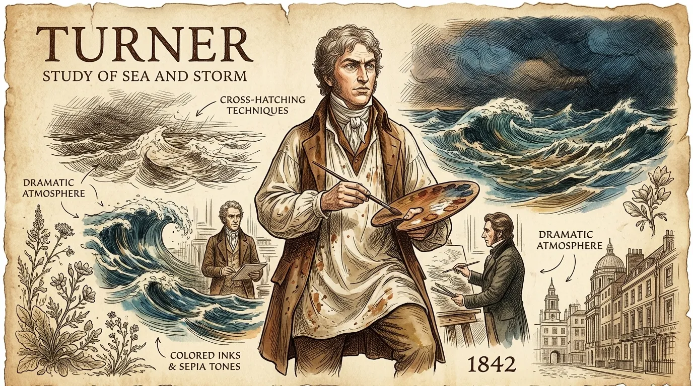 Snow Storm by J.M.W. Turner (London, UK — 1842) — book cover — Wonder Arts Snow Storm by J.M.W. Turner (London, UK — 1842) — book cover — Wonder Arts