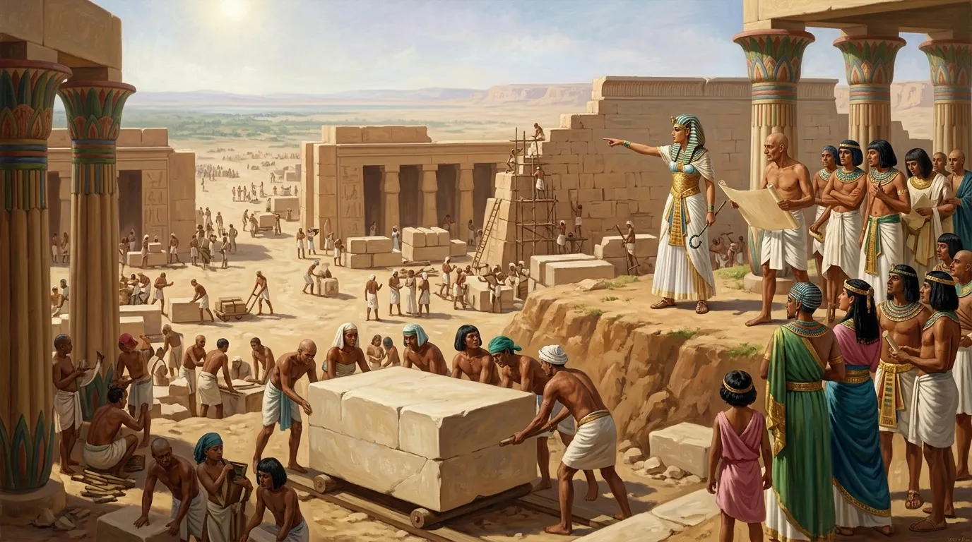 The sun, relentless and brilliant, beats down on the construction site at Hawara. Here, nearly four millennia ago, King Amenemhat III had begun a colossal… The sun, relentless and brilliant, beats down on the construction site at Hawara. Here, nearly four millennia ago, King Amenemhat III had begun a colossal…