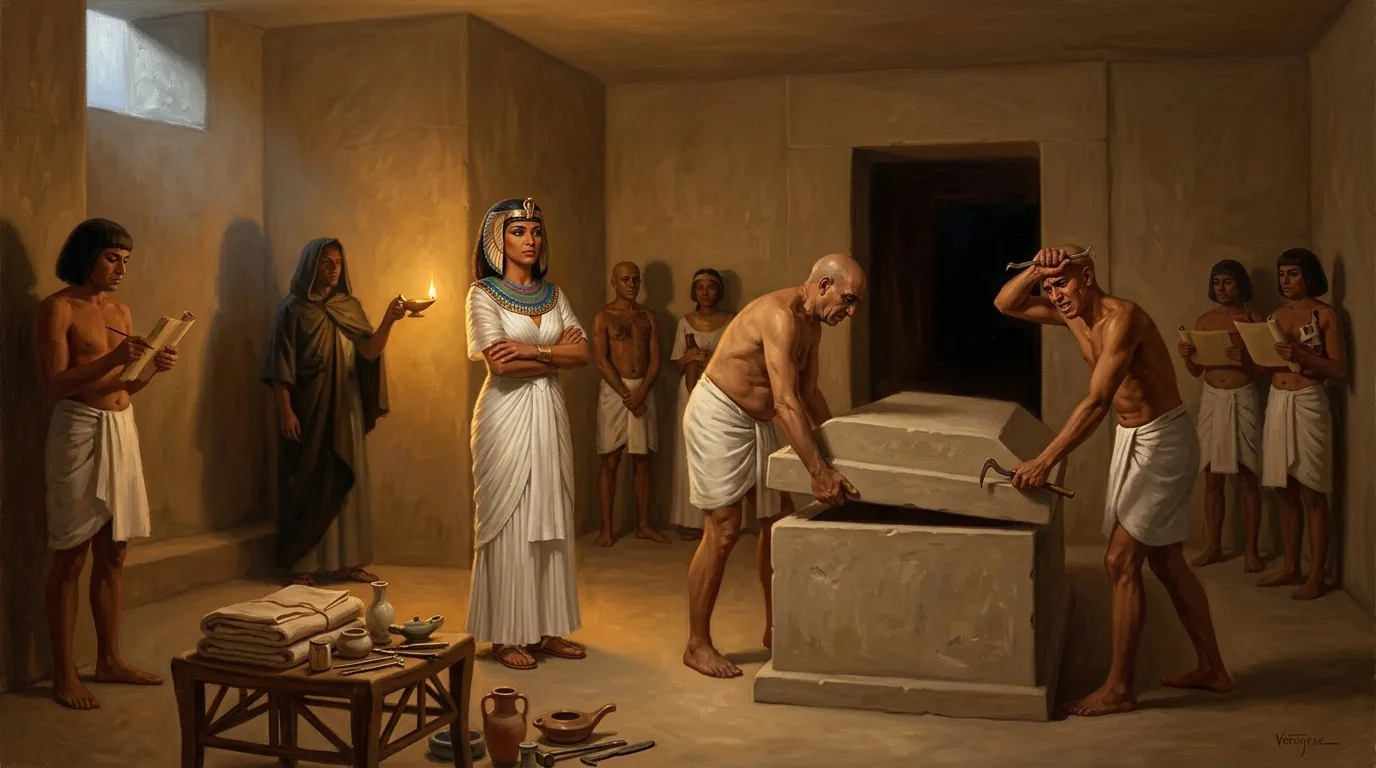 Deep within the funerary complex at Hawara, nestled close to the pyramid of her revered father, Amenemhat III, lies the burial chamber of Princess Neferuptah. Deep within the funerary complex at Hawara, nestled close to the pyramid of her revered father, Amenemhat III, lies the burial chamber of Princess Neferuptah.