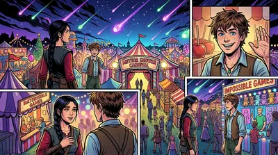 "¡Oye, Kira!", llamó una voz, rompiendo su concentración. Era Ren, su amigo de la infancia, con una sonrisa traviesa en el rostro.