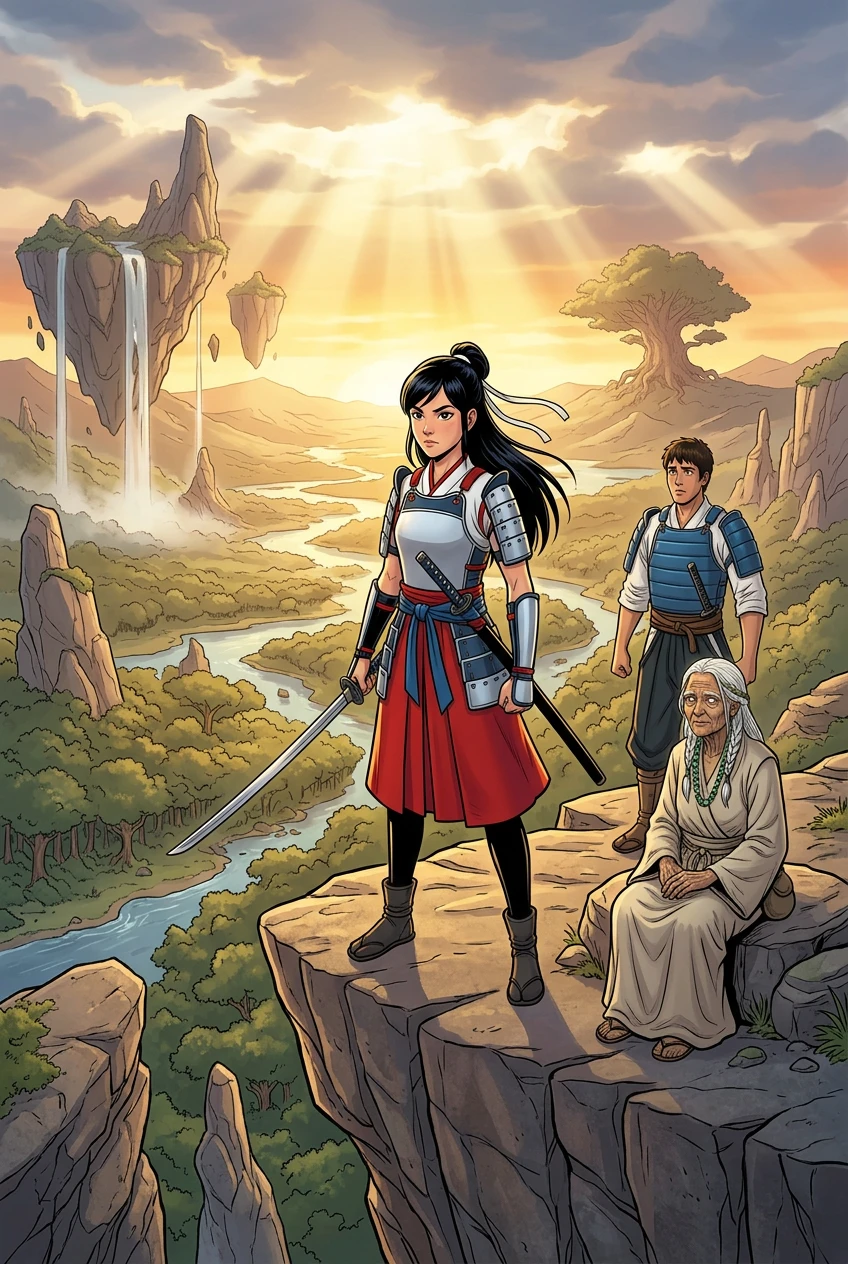 Starlight Samurai: The Lost Petal — 图书封面 — Wonder Comics