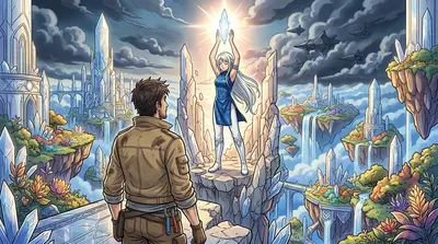 With Jax's help, Lyra climbed to the highest point of the ruined spire, the crystalline shard pulsating in her hand. The memory crystal only responds to pure… With Jax's help, Lyra climbed to the highest point of the ruined spire, the crystalline shard pulsating in her hand. The memory crystal only responds to pure…