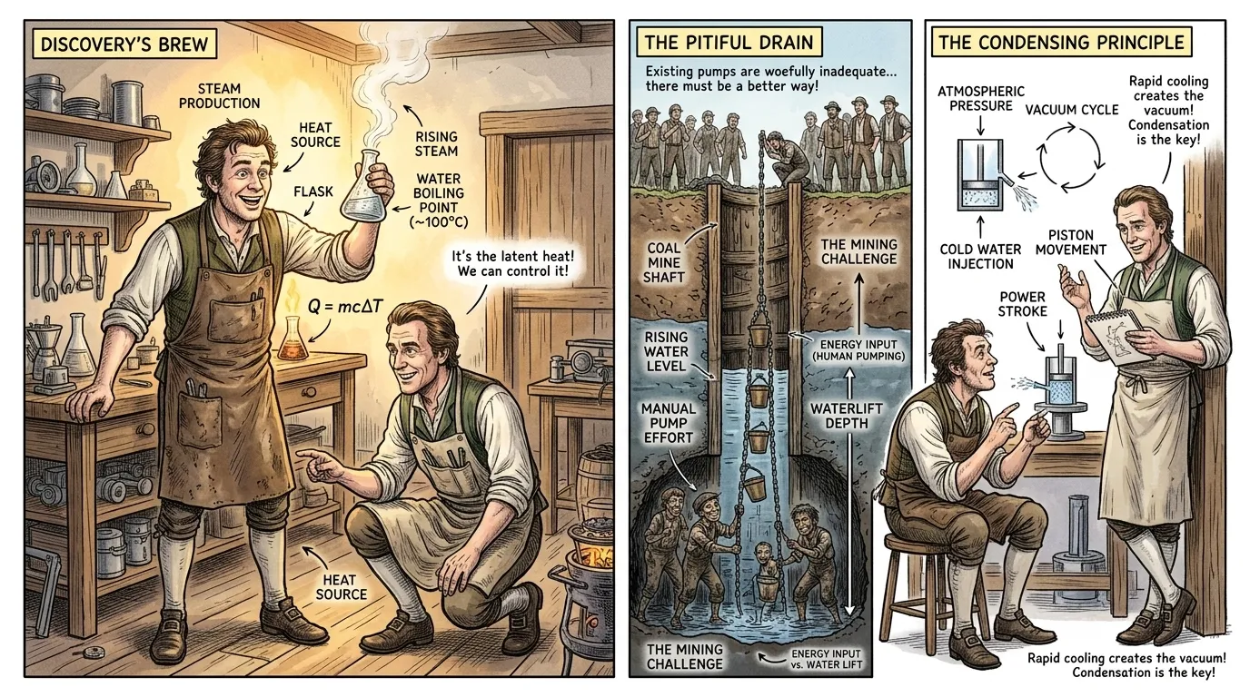 By the late 17th century, Europe's burgeoning industries faced a critical challenge: persistent flooding in deep coal and tin mines, limiting resource… By the late 17th century, Europe's burgeoning industries faced a critical challenge: persistent flooding in deep coal and tin mines, limiting resource…