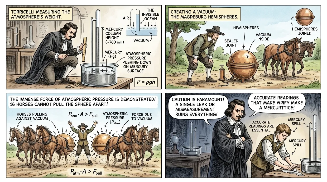 Key to developing a viable steam engine was the scientific understanding that air itself exerts immense pressure, an 'invisible ocean' pushing down on… Key to developing a viable steam engine was the scientific understanding that air itself exerts immense pressure, an 'invisible ocean' pushing down on…
