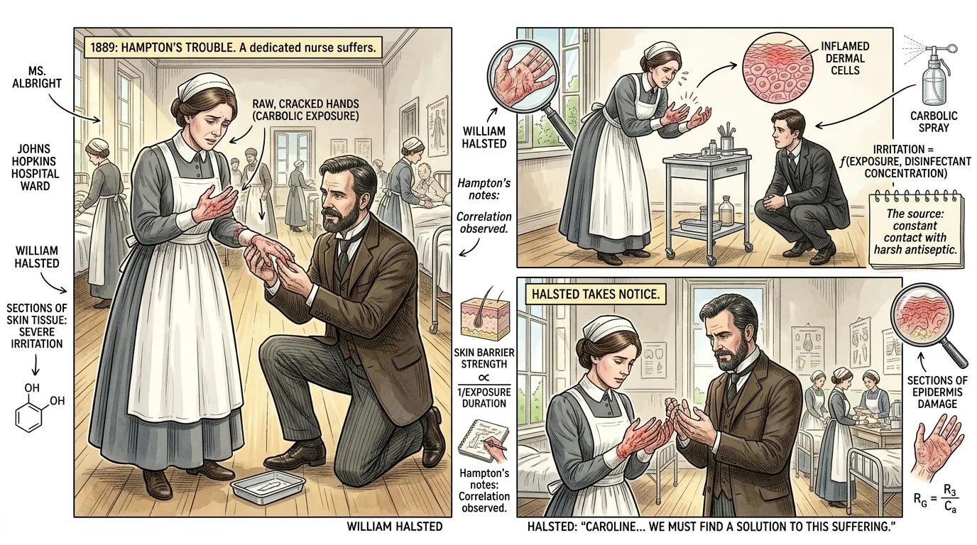 Before the advent of the sterile glove, surgeons understood the general concept of cleanliness but lacked a truly effective barrier against microbial… Before the advent of the sterile glove, surgeons understood the general concept of cleanliness but lacked a truly effective barrier against microbial…