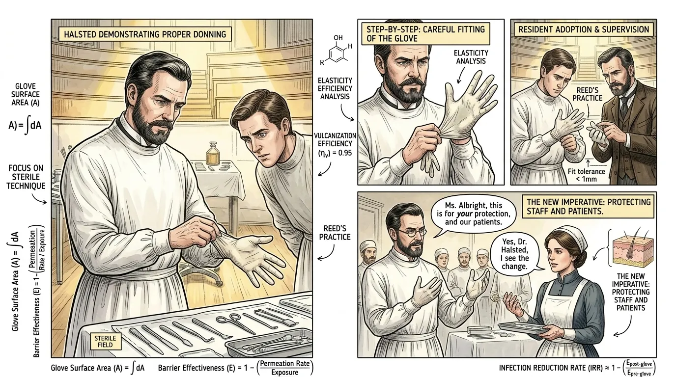 Once sterilized, the rubber glove transformed into an impermeable shield. It created a vital, invisible boundary between the surgeon's hand—even if meticulously… Once sterilized, the rubber glove transformed into an impermeable shield. It created a vital, invisible boundary between the surgeon's hand—even if meticulously…