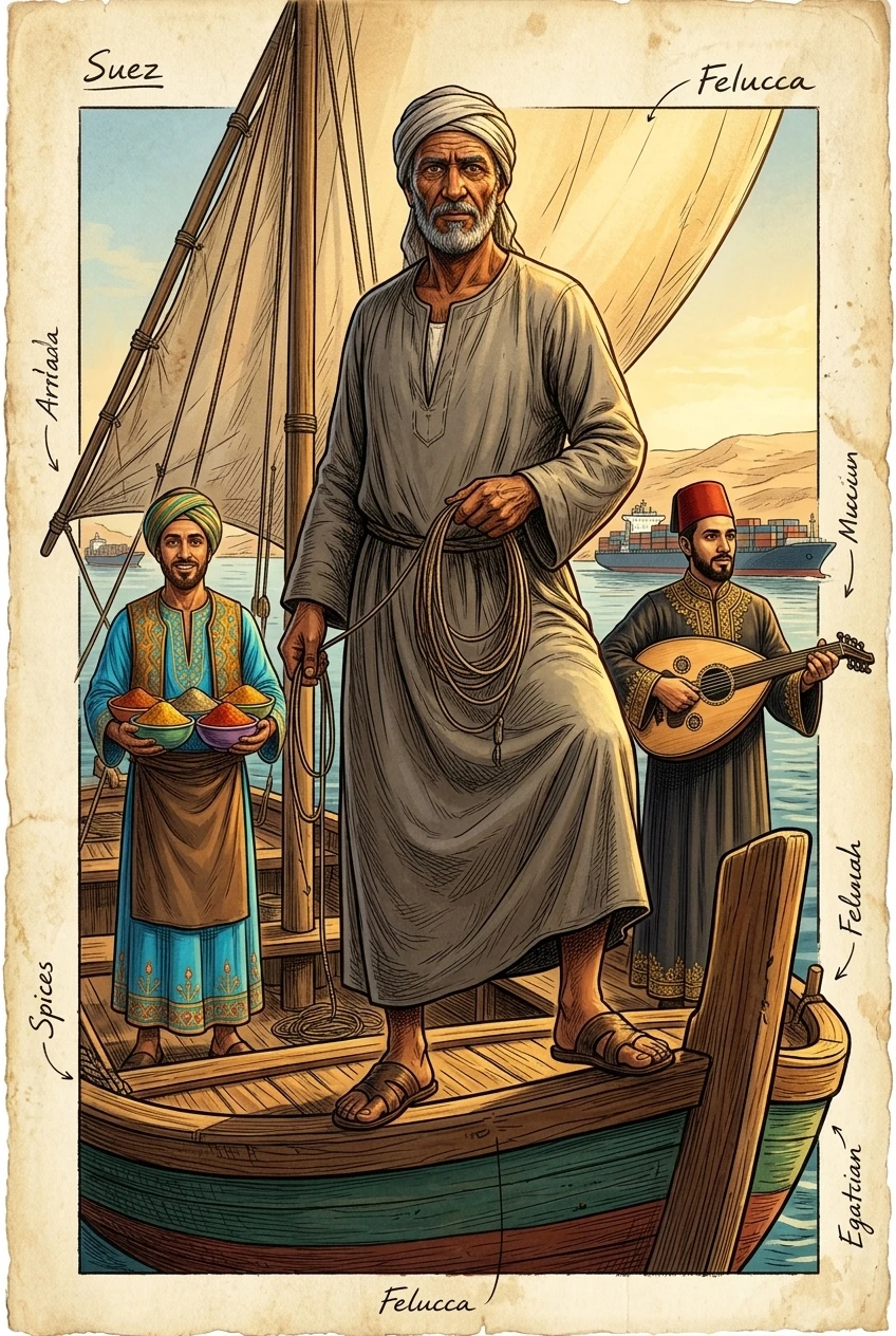 Suez, Egypt — 图书封面 — Wonder Travel